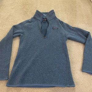 Blue quarter zip Patagonia size small